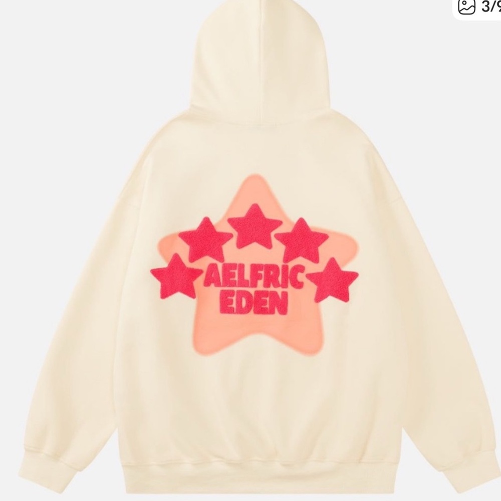 Aelfric Eden vintage embroidery Eden star V303 hoodie unisex large - Picture 4 of 14